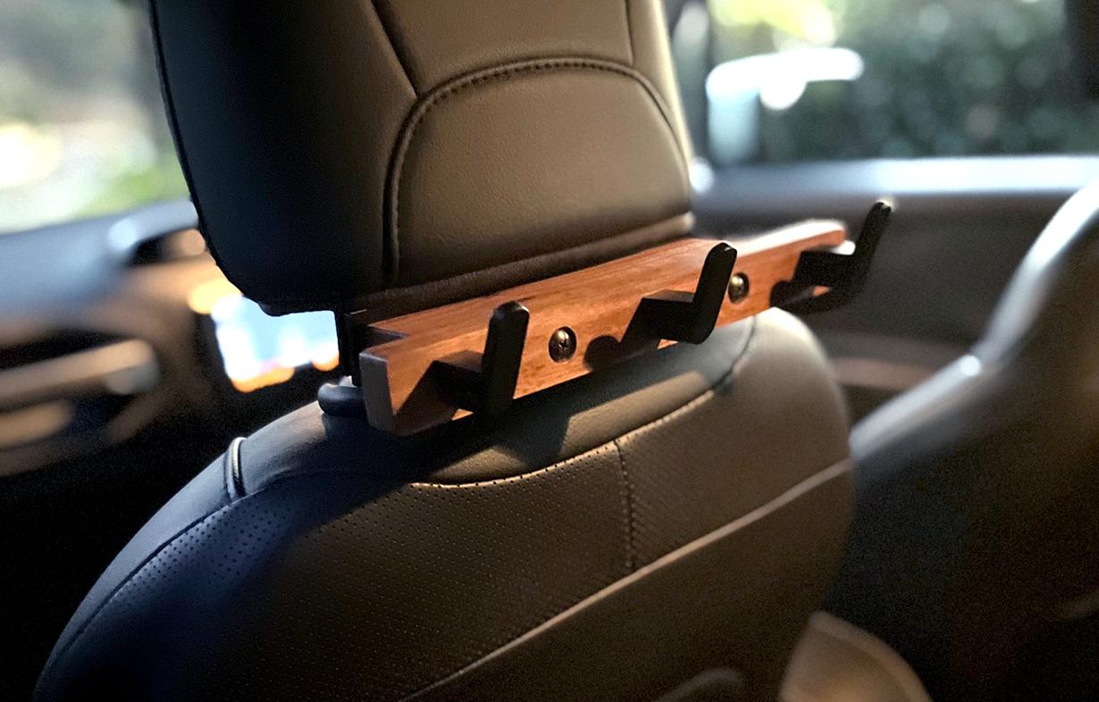 ヘッドレスト3連フック バック 傘 ゴミ袋 リュック アクセサリー | 2枚目