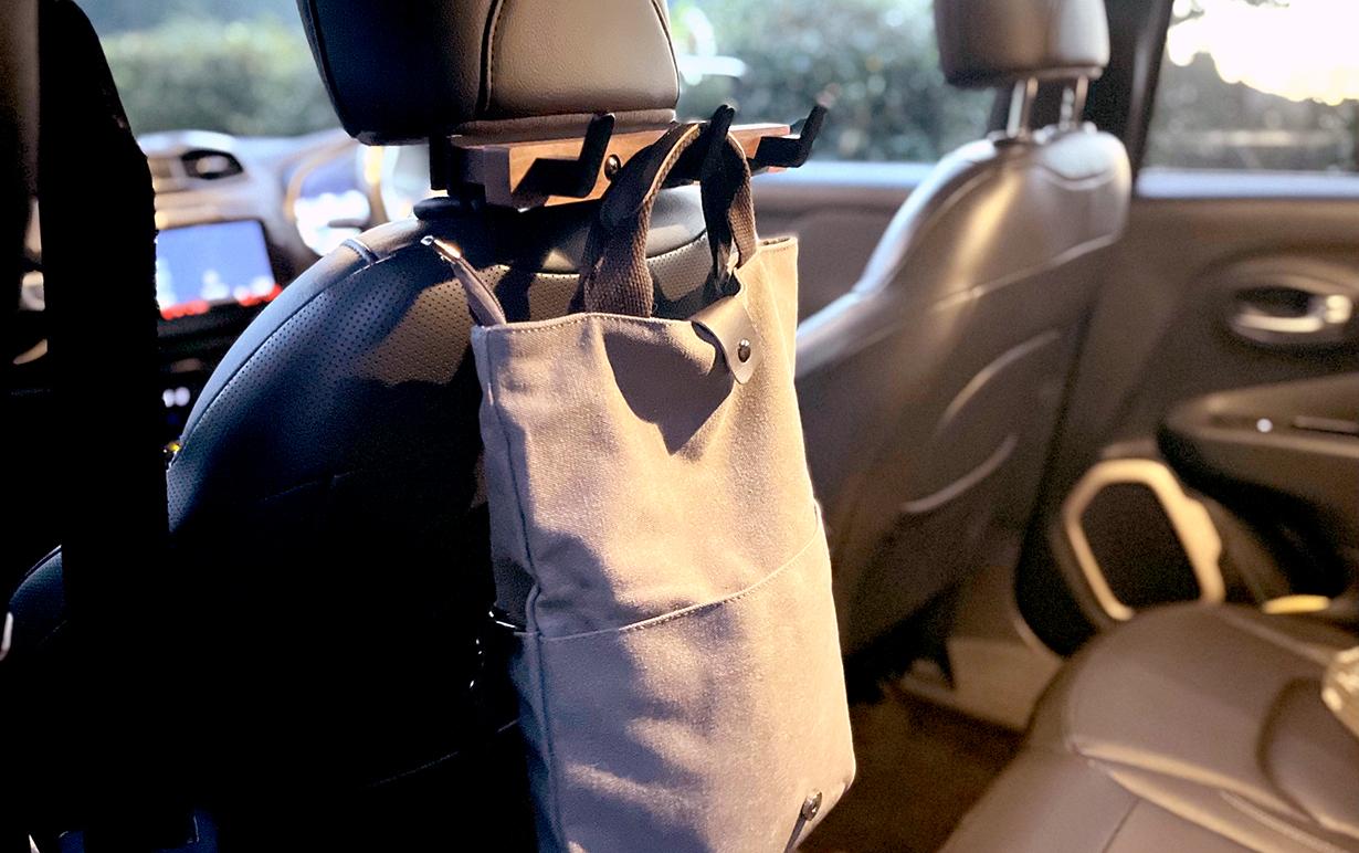 ヘッドレスト3連フック バック 傘 ゴミ袋 リュック アクセサリー | 3枚目