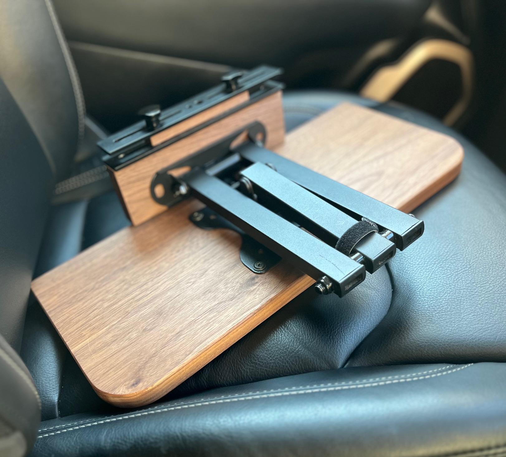 【ウォールナット】後部座席用の車載デスク｜移動できる書斎 | 17枚目