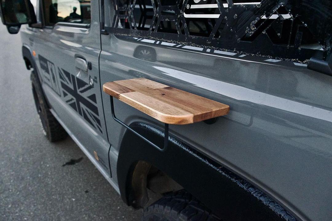 マグネット付き木製テーブル キャンプ クルマ旅 アウトドア 釣り サーフィン スポーツ | 2枚目