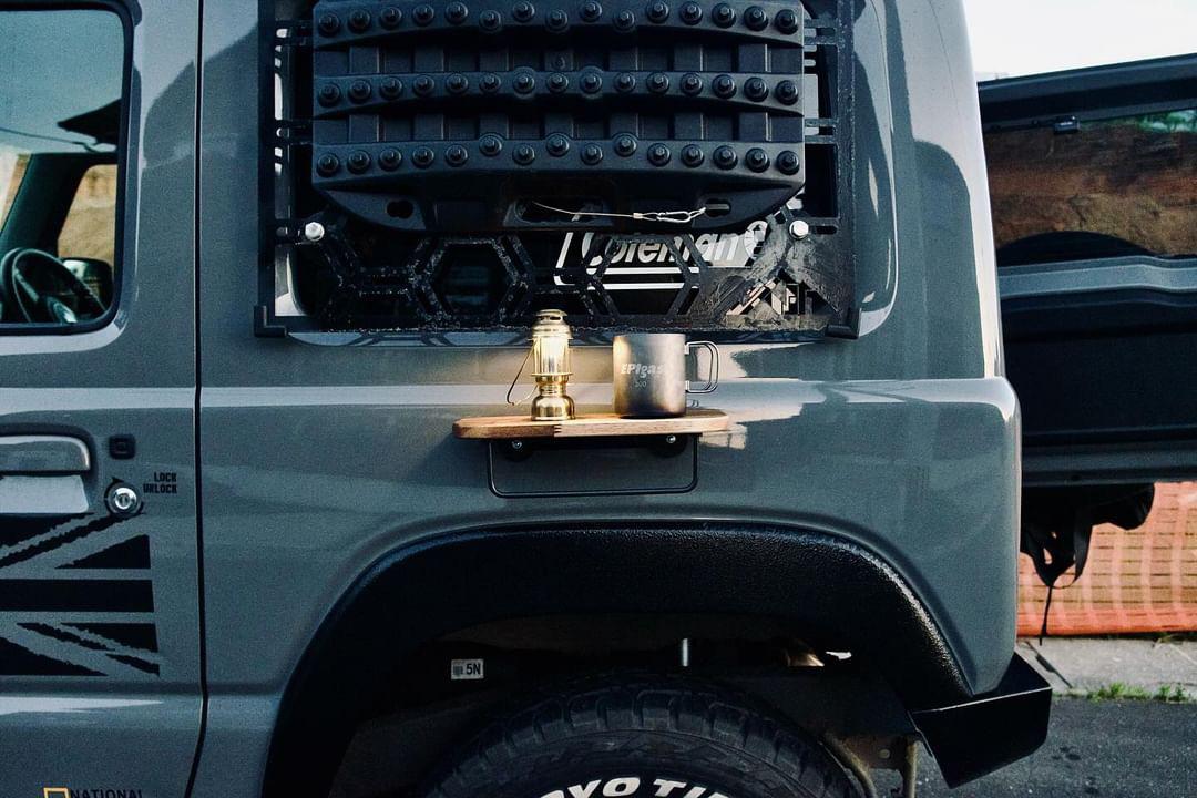 マグネット付き木製テーブル キャンプ クルマ旅 アウトドア 釣り サーフィン スポーツ | 3枚目