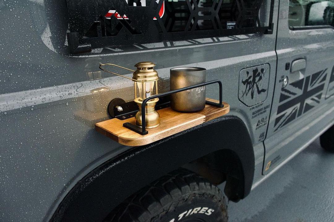 マグネット付き木製テーブル キャンプ クルマ旅 アウトドア 釣り サーフィン スポーツ | 4枚目