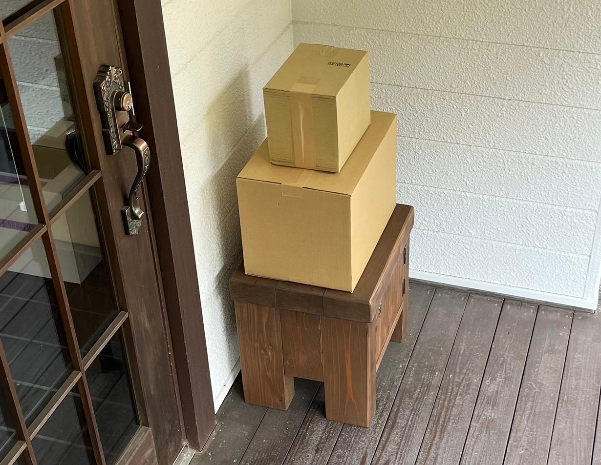 木製収納ガーデンミニベンチ 宅配ボックス 置き配 | 4枚目