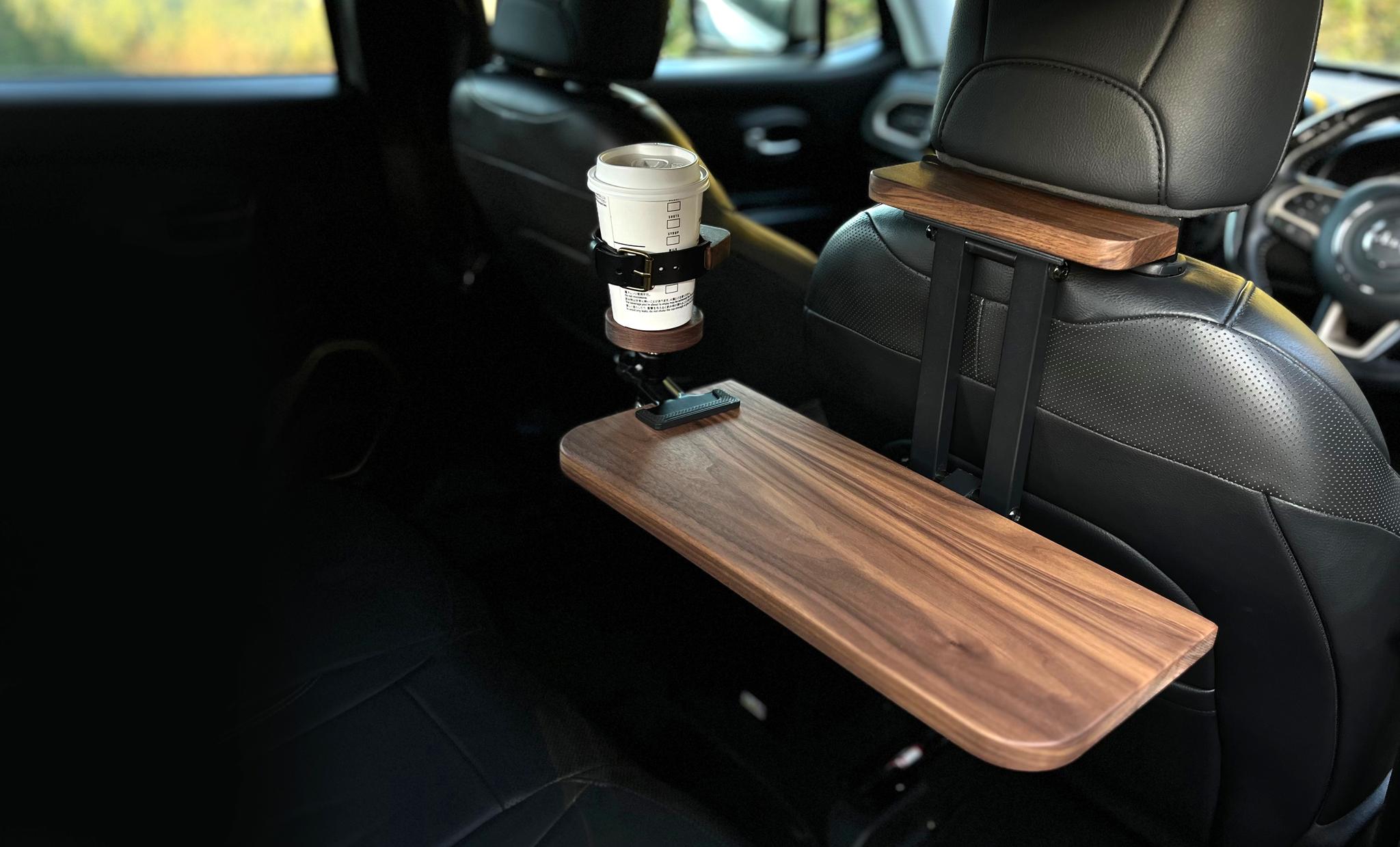 【パイン集成材】後部座席用の車載デスク 移動できる書斎 車中泊 テーブル ランチ ワークデスク オンラインミーティング | 11枚目