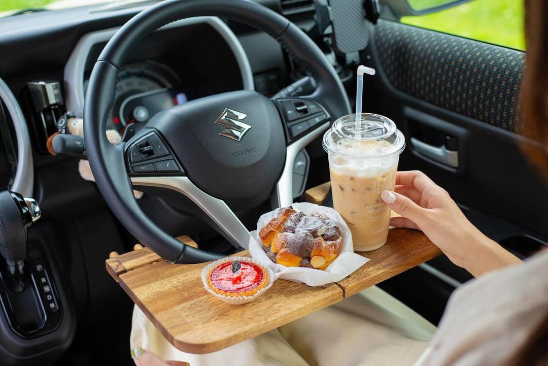 【アカシア】折りたためる車載デスク 車中泊 テーブル 車 ワークデスク カー用品 旅行 食事 車中飯 | 11枚目