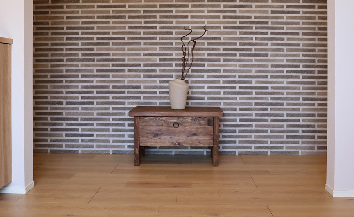 木製収納ベンチ テーブル 置き配 宅配ボックス | 5枚目